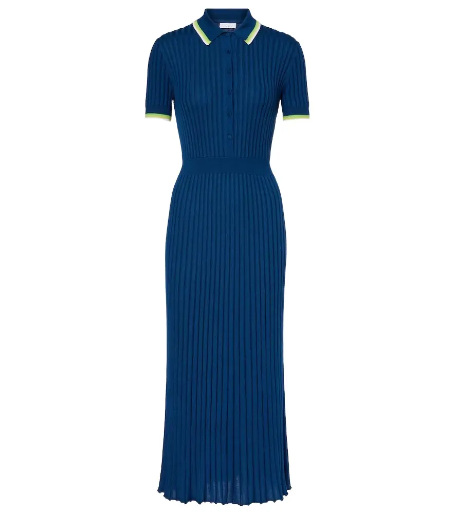 Gabriela Hearst Eyot cashmere and silk midi dress