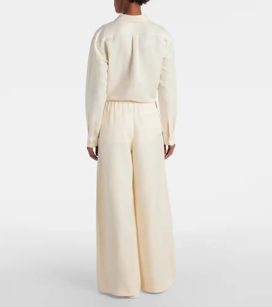 Gabriela Hearst Gelos linen and silk wide-leg pants | Thumbnail 4