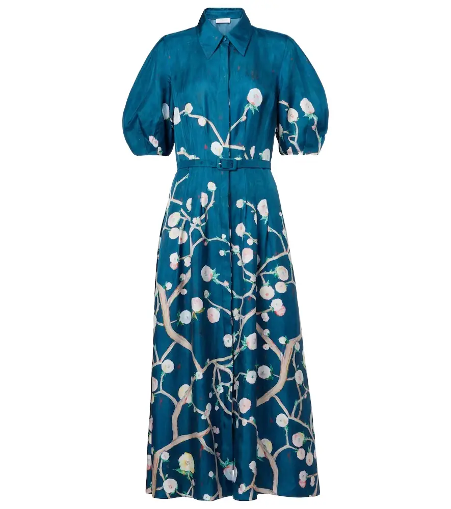 Gabriela Hearst Maude floral silk shirt dress | Image 1 Gabriela Hearst Maude floral silk shirt dress | Image 1