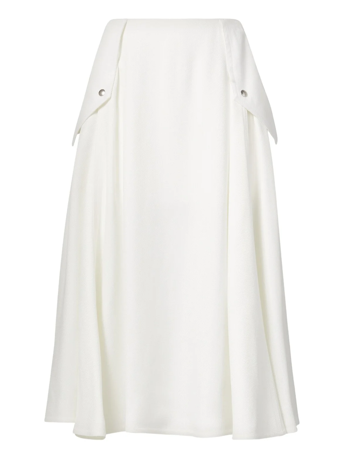 Pleated midi skirt