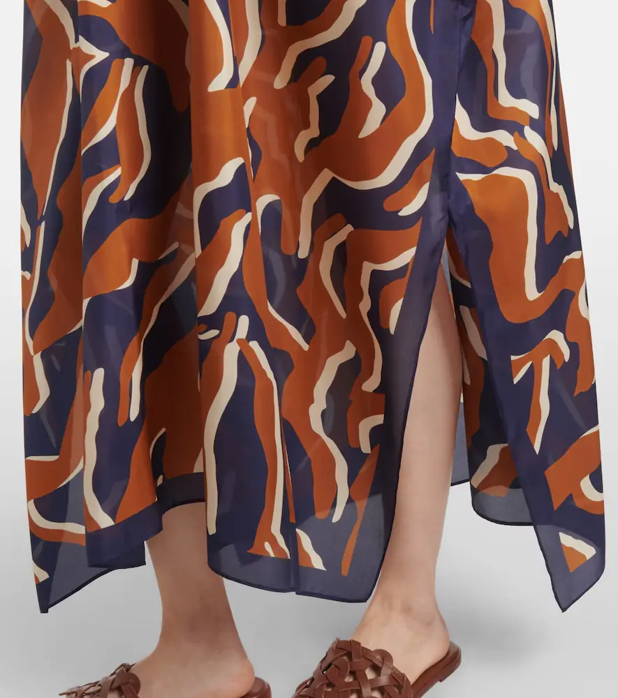 Eres Archipel printed gathered silk kaftan | Thumbnail 4 Eres Archipel printed gathered silk kaftan | Thumbnail 4