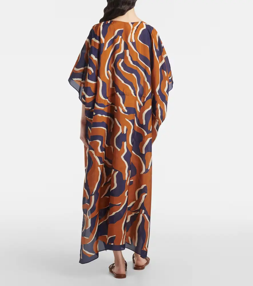 Eres Archipel printed gathered silk kaftan | Thumbnail 5 Eres Archipel printed gathered silk kaftan | Thumbnail 5