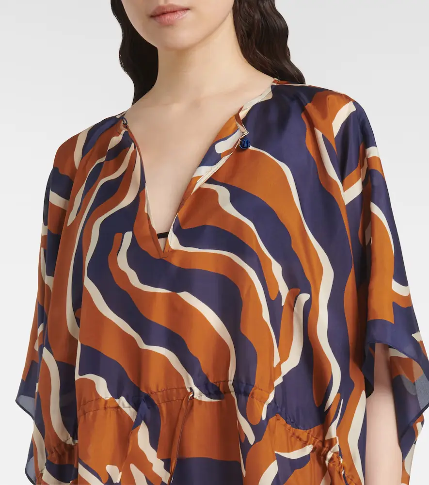 Eres Archipel printed gathered silk kaftan | Thumbnail 6 Eres Archipel printed gathered silk kaftan | Thumbnail 6