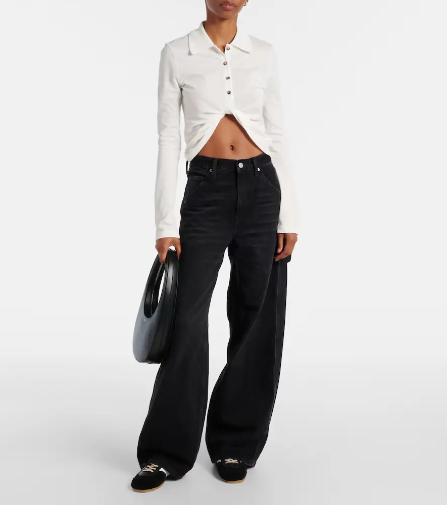 Courrèges Courrèges Cropped cotton shirt | Thumbnail 2