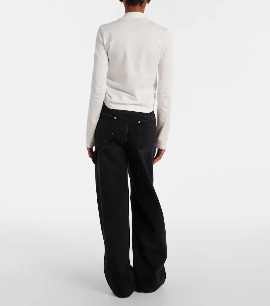 Courrèges Courrèges Cropped cotton shirt | Thumbnail 3