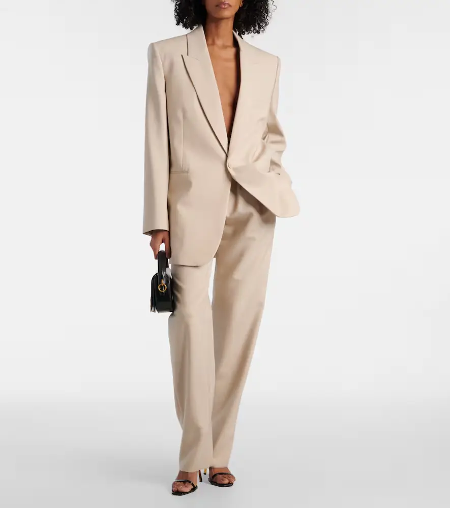Saint Laurent Pleated wool wide-leg pants | Thumbnail 2 Saint Laurent Pleated wool wide-leg pants | Thumbnail 2