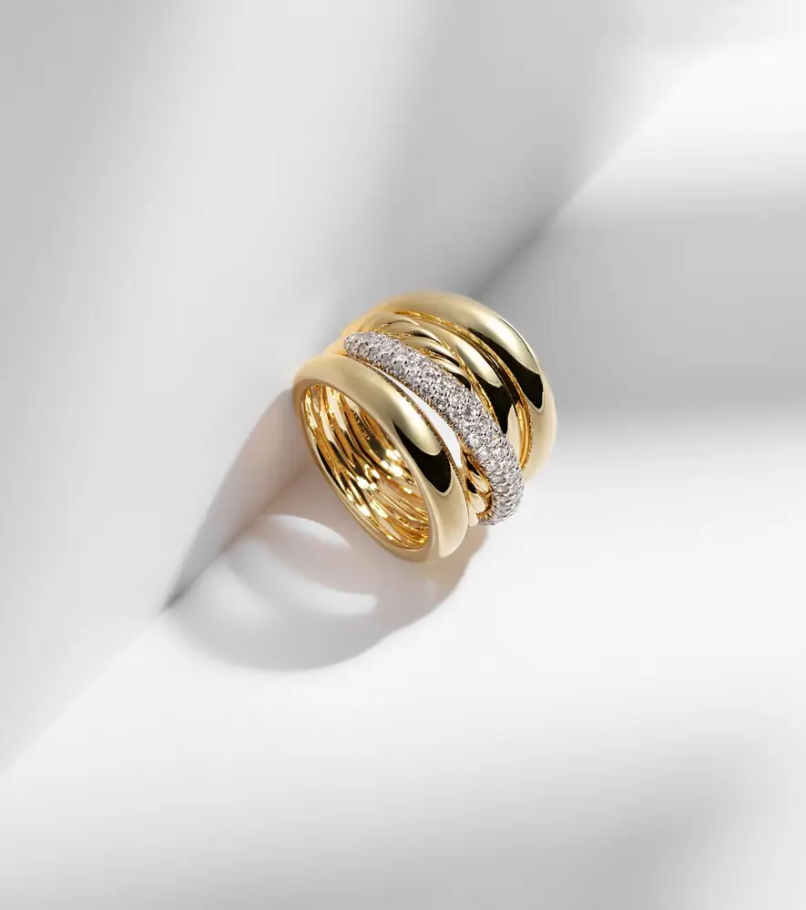 David Yurman DY Crossover 18kt gold ring with diamonds | Thumbnail 5
