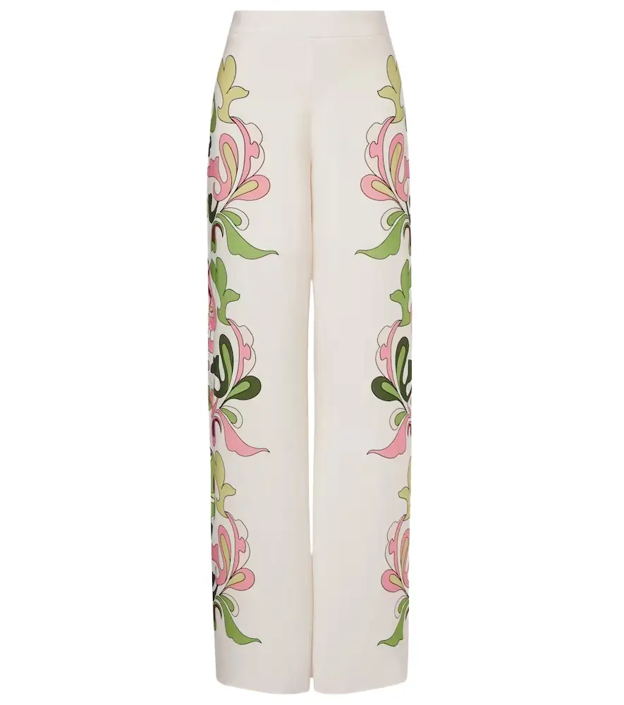 ADRIANA DEGREAS Inamorata printed high-rise wide-leg pants | Image 1 ADRIANA DEGREAS Inamorata printed high-rise wide-leg pants | Image 1
