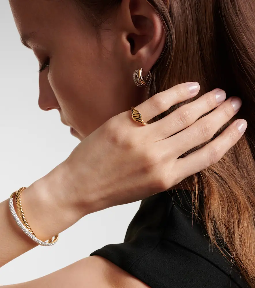 David Yurman Sculpted Cable 18kt gold pinky ring | Thumbnail 3 David Yurman Sculpted Cable 18kt gold pinky ring | Thumbnail 3