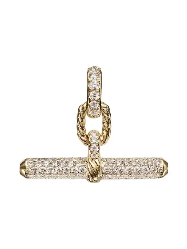 DY Madison 18kt gold pendant with diamonds
