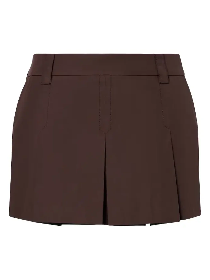 Logo cotton-blend miniskirt Logo cotton-blend miniskirt