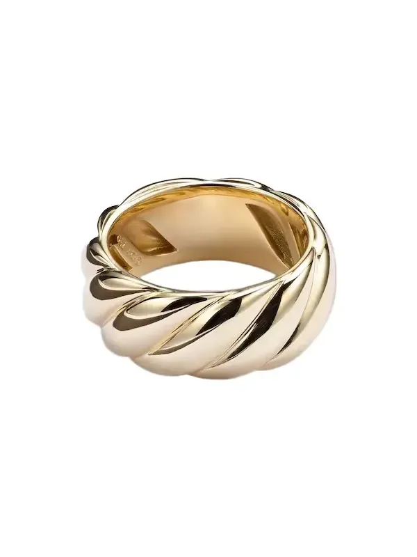 Sculpted Cable 18kt gold ring