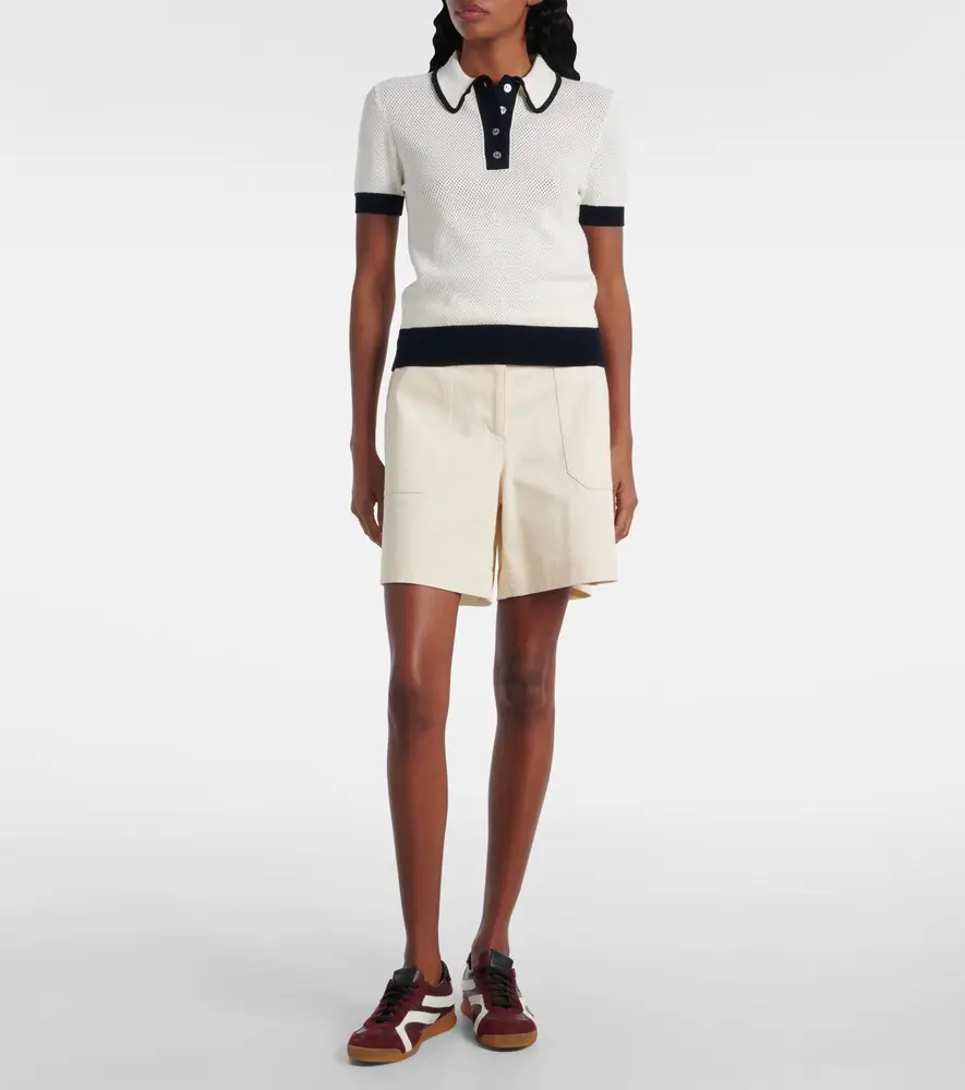 Tory Burch Open-knit polo shirt | Thumbnail 6