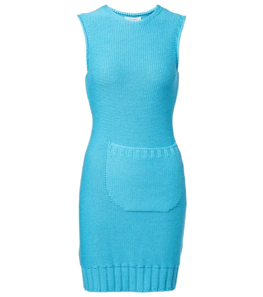 JW Anderson Knitted cotton and wool minidress