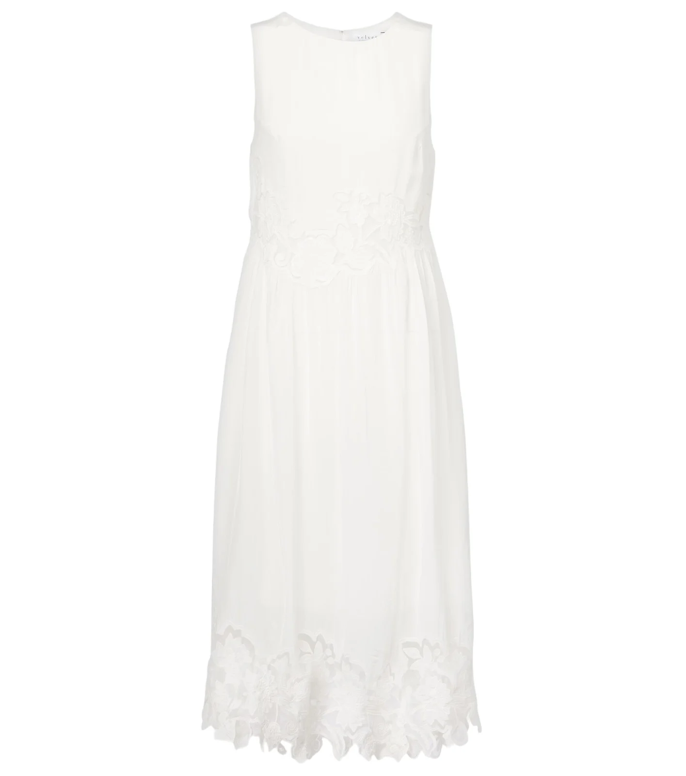 Bianca lace-trimmed midi dress Bianca lace-trimmed midi dress