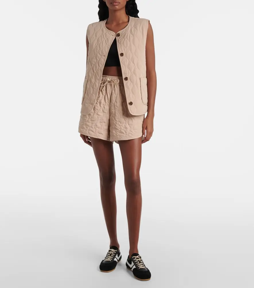 Varley Catrine quilted twill shorts | Thumbnail 5