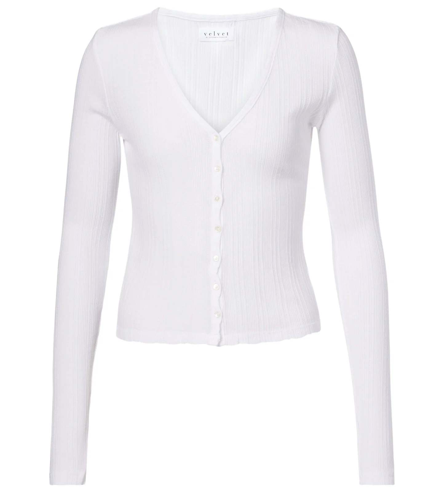 Drew cotton-blend pointelle cardigan Drew cotton-blend pointelle cardigan