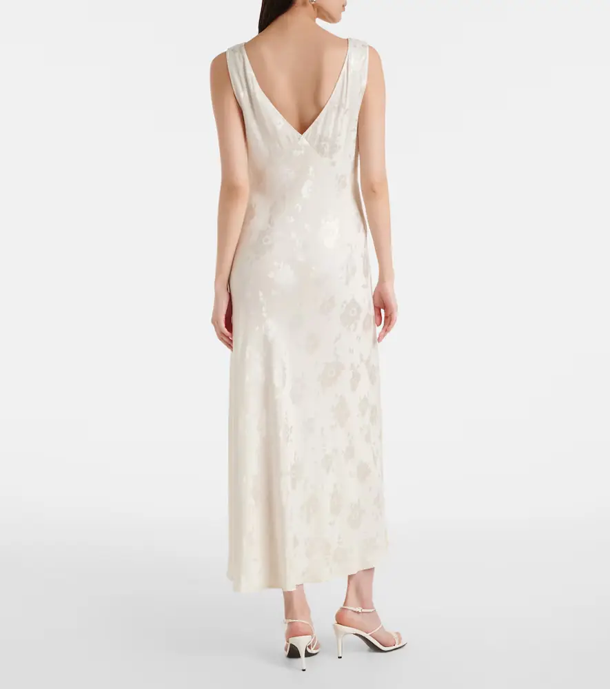 Rixo Sandrine floral jacquard midi dress | Thumbnail 3