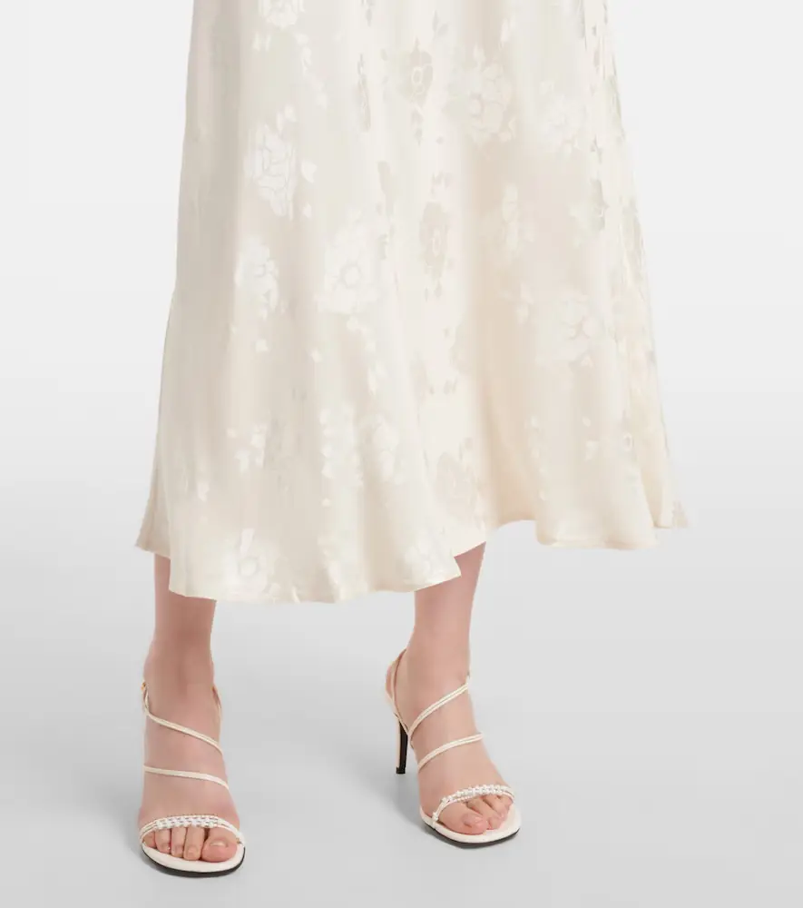 Rixo Sandrine floral jacquard midi dress | Thumbnail 5