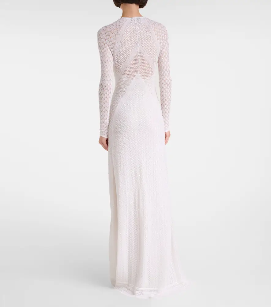 Ralph Lauren Collection Knitted silk and cashmere gown | Thumbnail 3