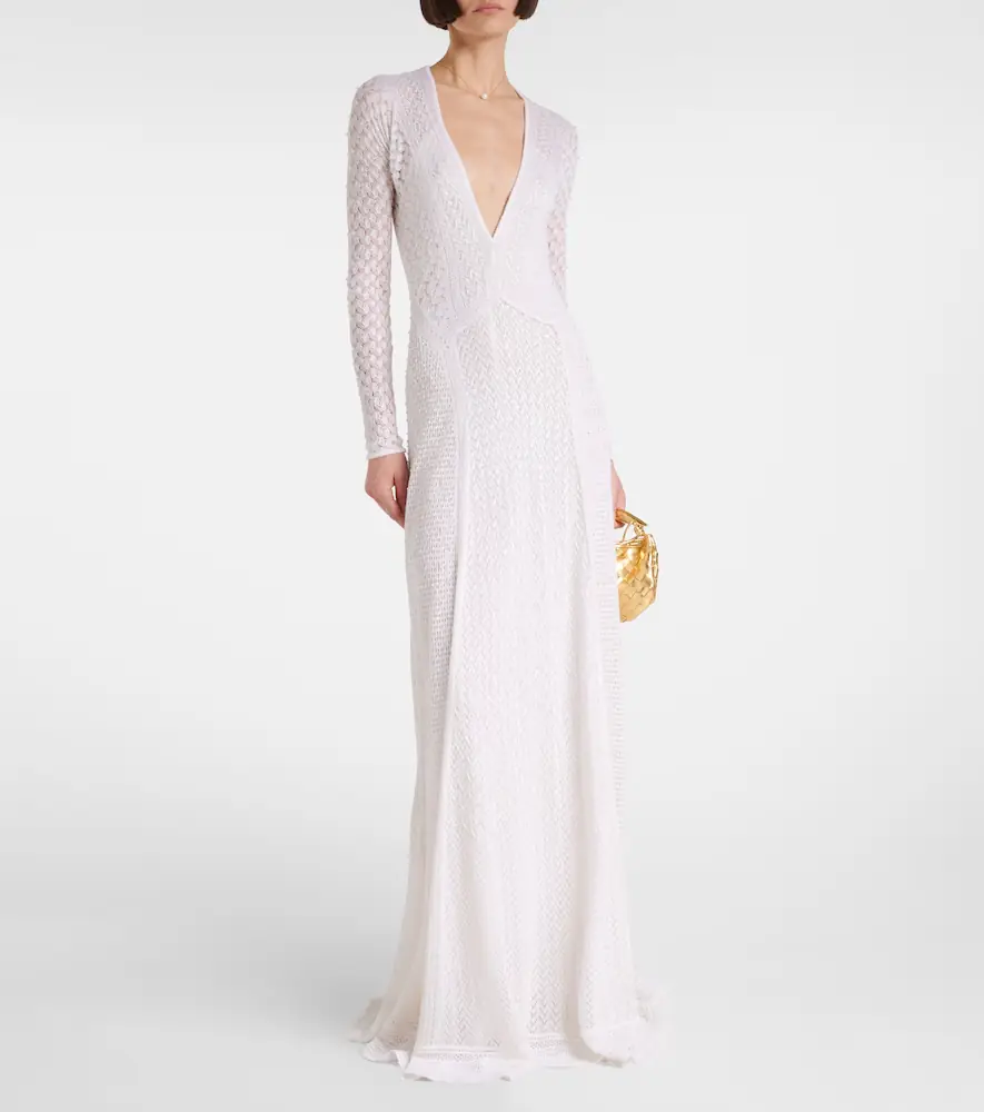 Ralph Lauren Collection Knitted silk and cashmere gown | Thumbnail 5