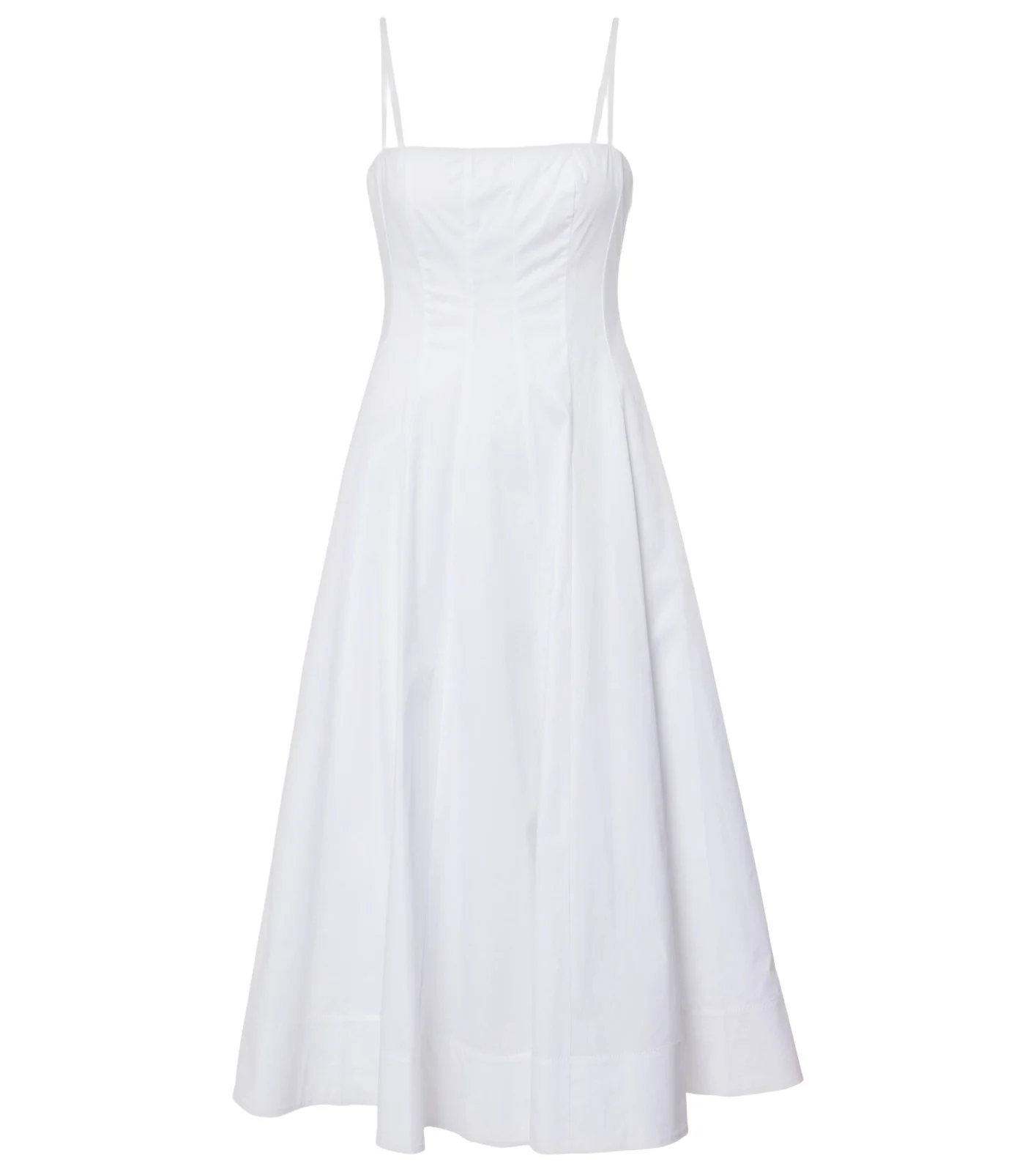 Staud Wylie corset cotton midi dress | Thumbnail 1 Staud Wylie corset cotton midi dress | Thumbnail 1