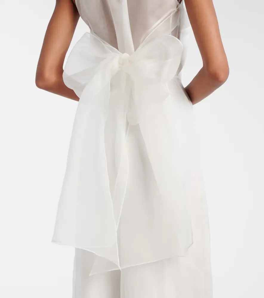 Max Mara Bridal Tunca semi-sheer silk jumpsuit | Thumbnail 2 Max Mara Bridal Tunca semi-sheer silk jumpsuit | Thumbnail 2