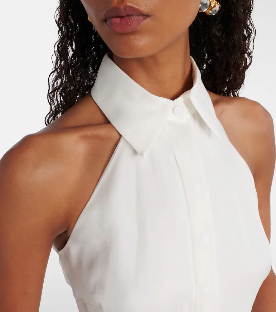 Max Mara Bridal Tunca semi-sheer silk jumpsuit | Thumbnail 4 Max Mara Bridal Tunca semi-sheer silk jumpsuit | Thumbnail 4