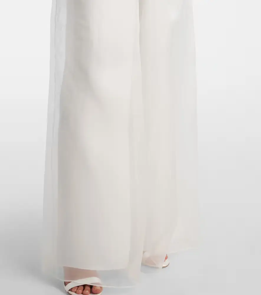 Max Mara Bridal Tunca semi-sheer silk jumpsuit | Thumbnail 5 Max Mara Bridal Tunca semi-sheer silk jumpsuit | Thumbnail 5