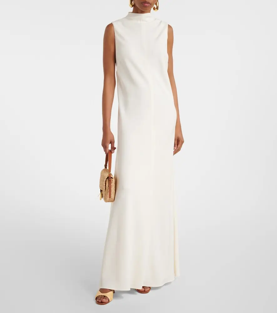 Staud Araya crêpe maxi dress | Thumbnail 5