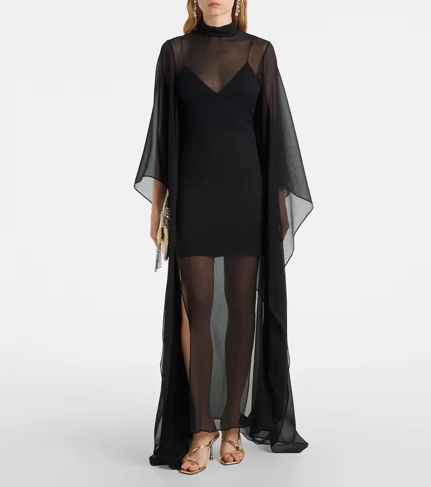 Taller Marmo Lanzarote Garden crêpe chiffon kaftan | Thumbnail 2 Taller Marmo Lanzarote Garden crêpe chiffon kaftan | Thumbnail 2