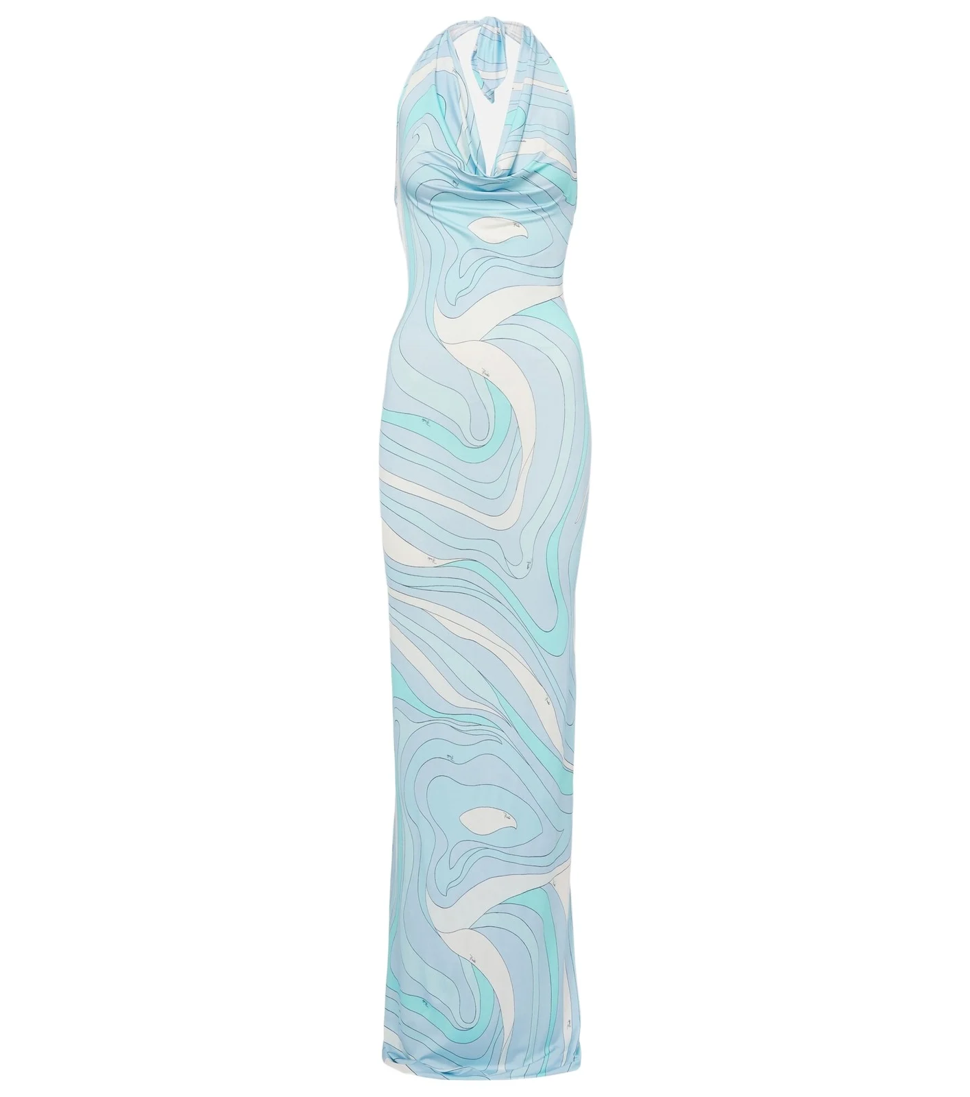 Marmo halterneck satin jersey maxi dress Marmo halterneck satin jersey maxi dress