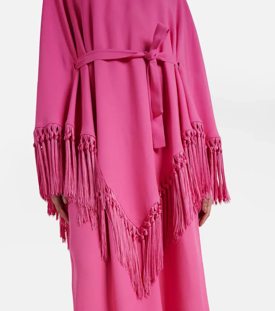 Taller Marmo Fringed crêpe cady kaftan | Thumbnail 2