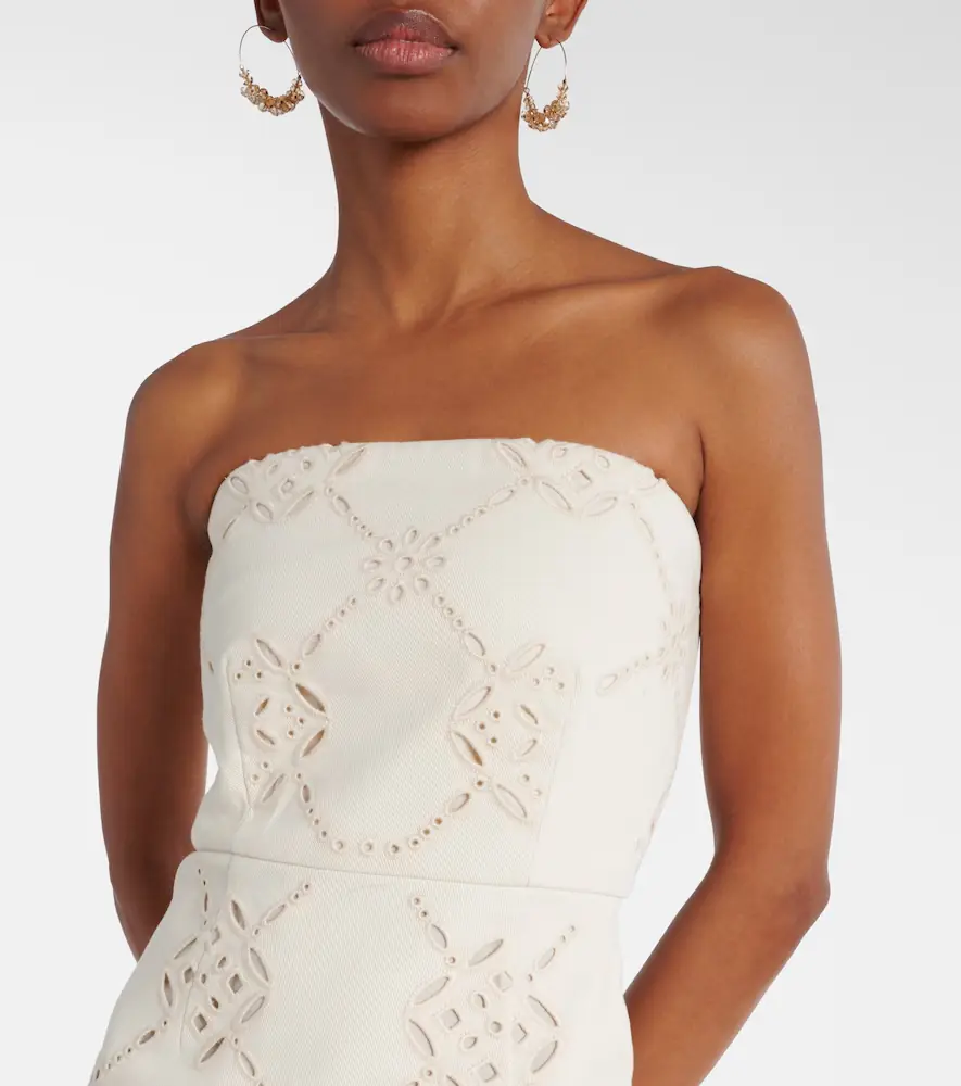 Veronica Beard Nettia embroidered cotton midi dress | Thumbnail 5 Veronica Beard Nettia embroidered cotton midi dress | Thumbnail 5
