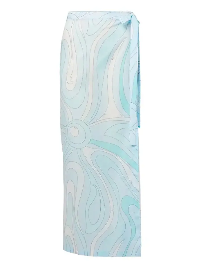 Marmo cotton muslin beach cover-up