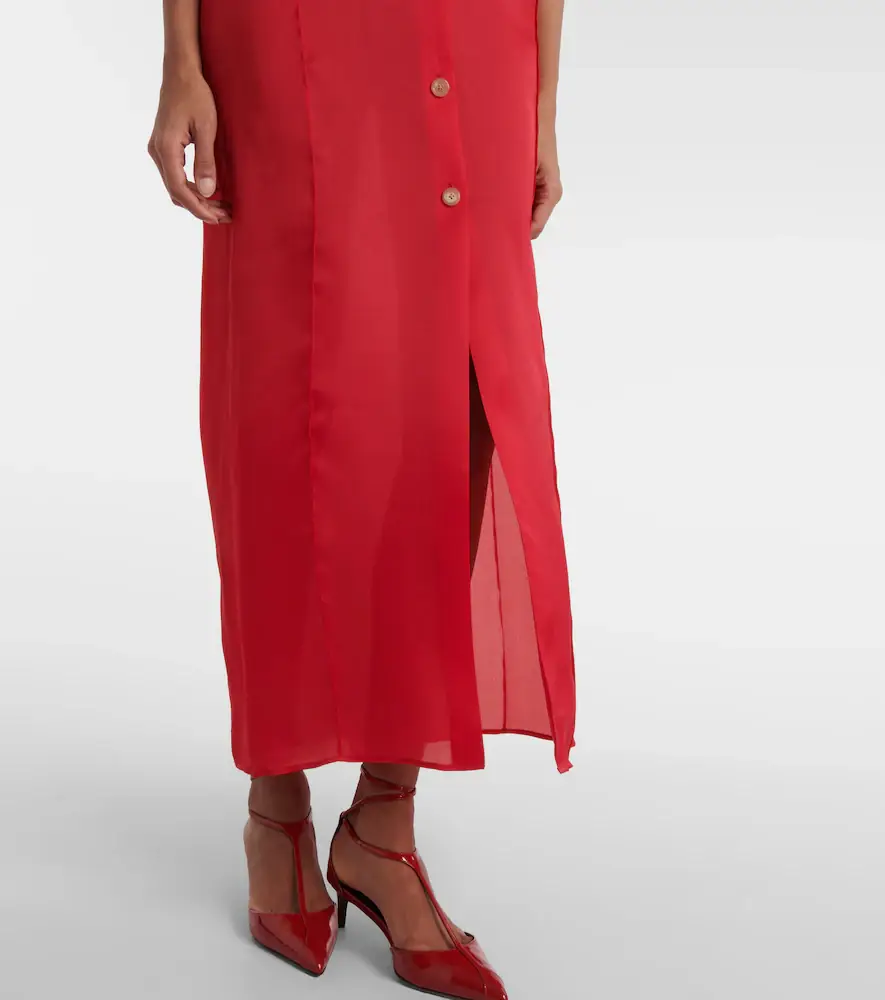 Khaite Effy silk and cotton organza maxi dress | Thumbnail 2