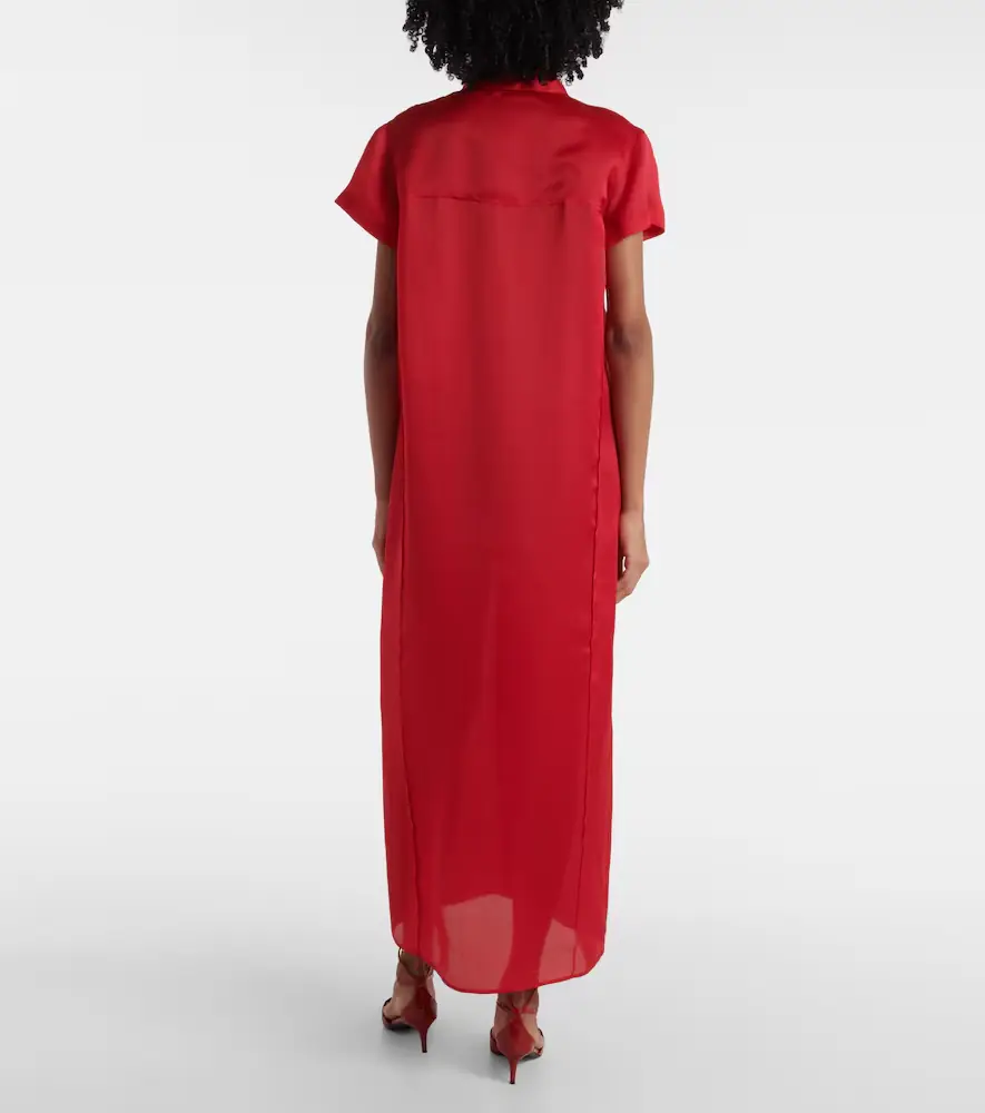 Khaite Effy silk and cotton organza maxi dress | Thumbnail 4