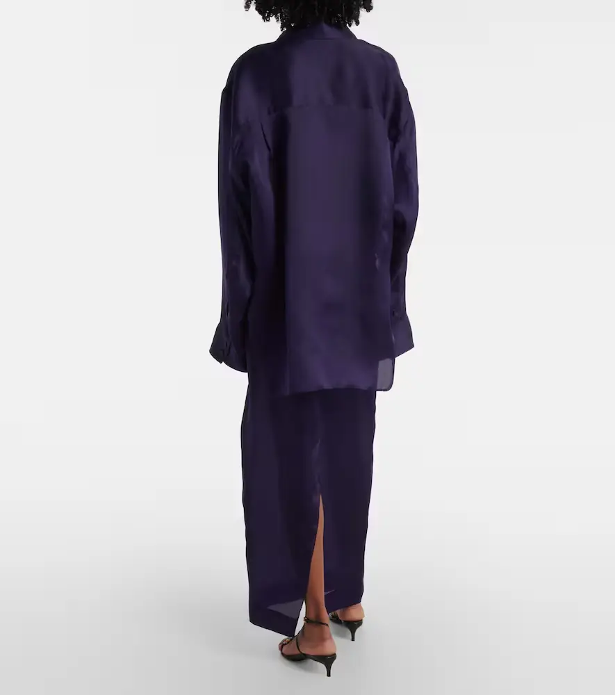 Khaite Herschel silk organza shirt | Thumbnail 5