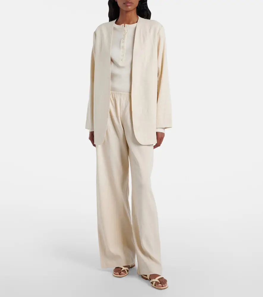 LESET Belle linen-blend jacket | Thumbnail 5 LESET Belle linen-blend jacket | Thumbnail 5