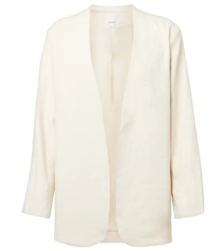 LESET Belle linen-blend jacket