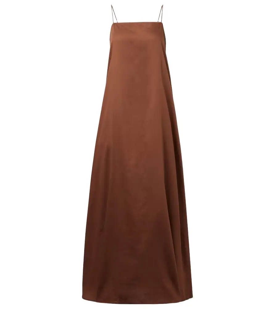 LESET Yoko cotton maxi dress