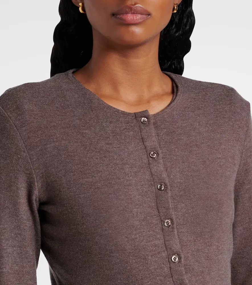 LESET Lauren cropped jersey cardigan | Thumbnail 2