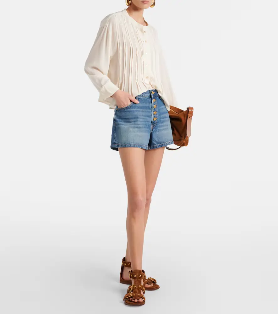 Ulla Johnson Greta high-rise denim shorts | Thumbnail 2 Ulla Johnson Greta high-rise denim shorts | Thumbnail 2