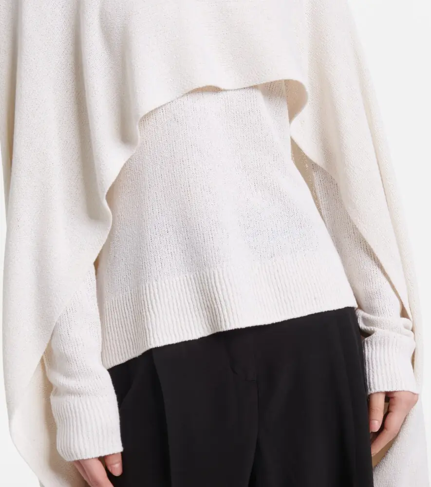 TOTEME Knitted silk cape | Thumbnail 2