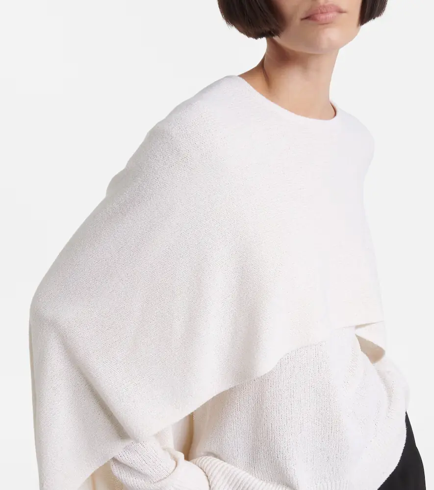 TOTEME Knitted silk cape | Thumbnail 4