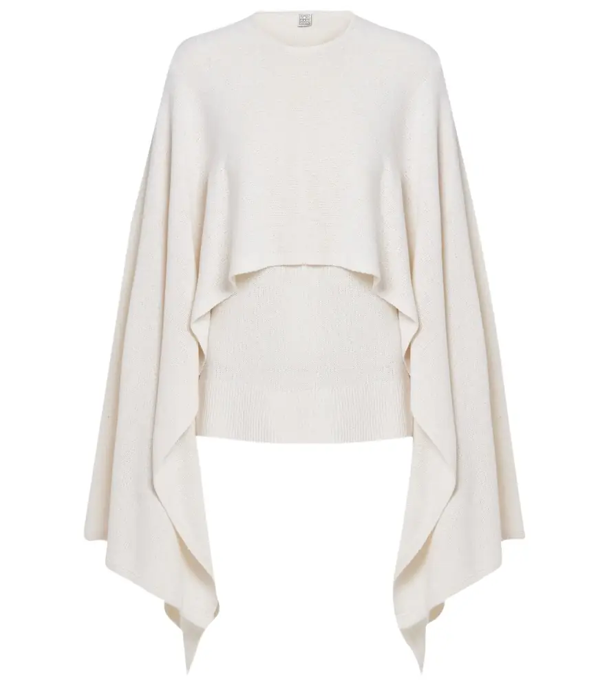 TOTEME Knitted silk cape