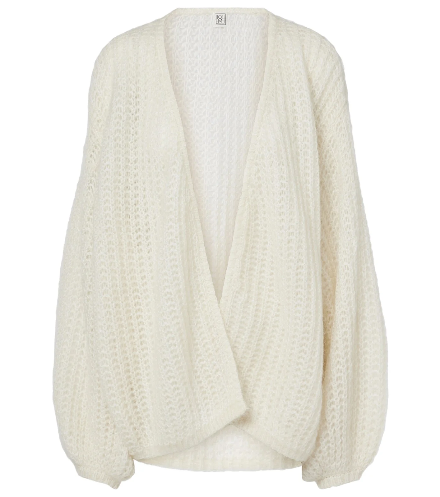 Open-front mohair-blend cardigan Open-front mohair-blend cardigan