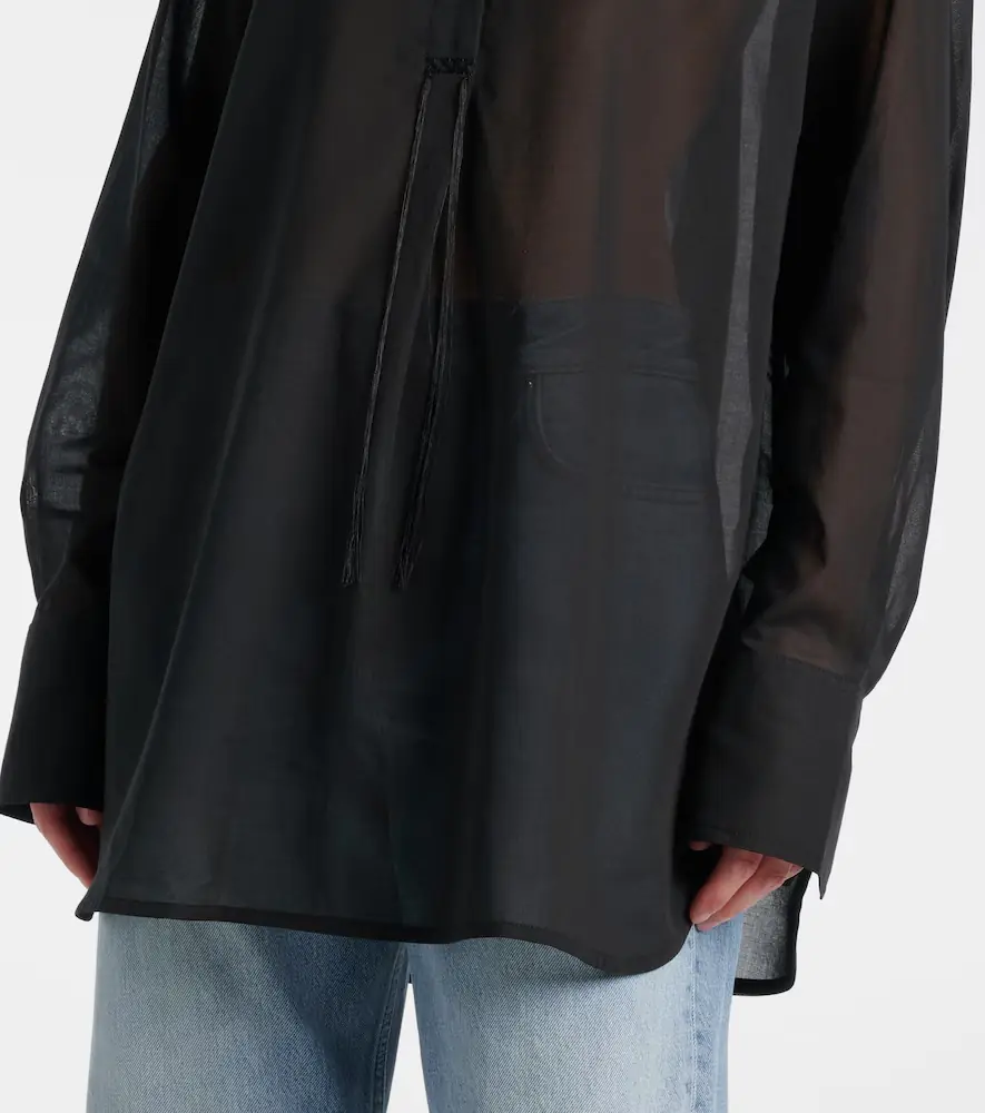 TOTEME Oversized cotton shirt | Thumbnail 5