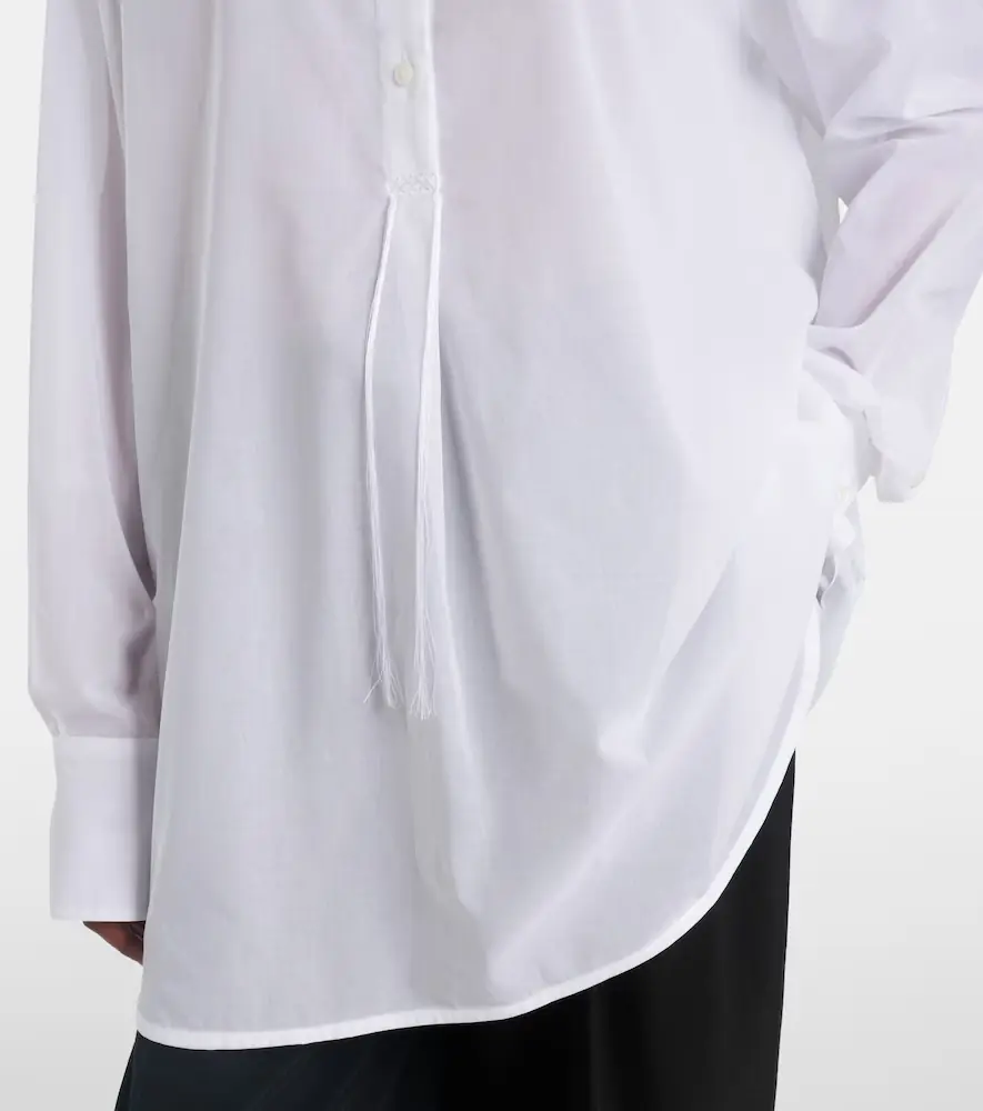 TOTEME Oversized cotton voile shirt | Thumbnail 3
