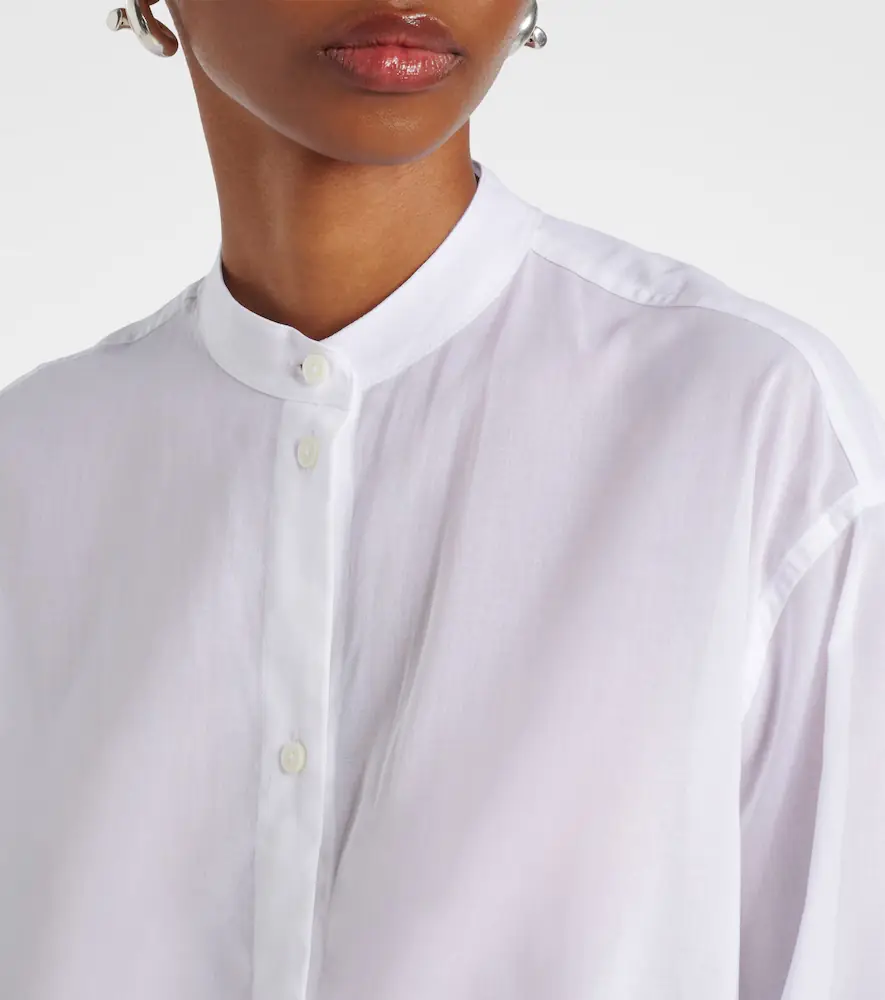 TOTEME Oversized cotton voile shirt | Thumbnail 5